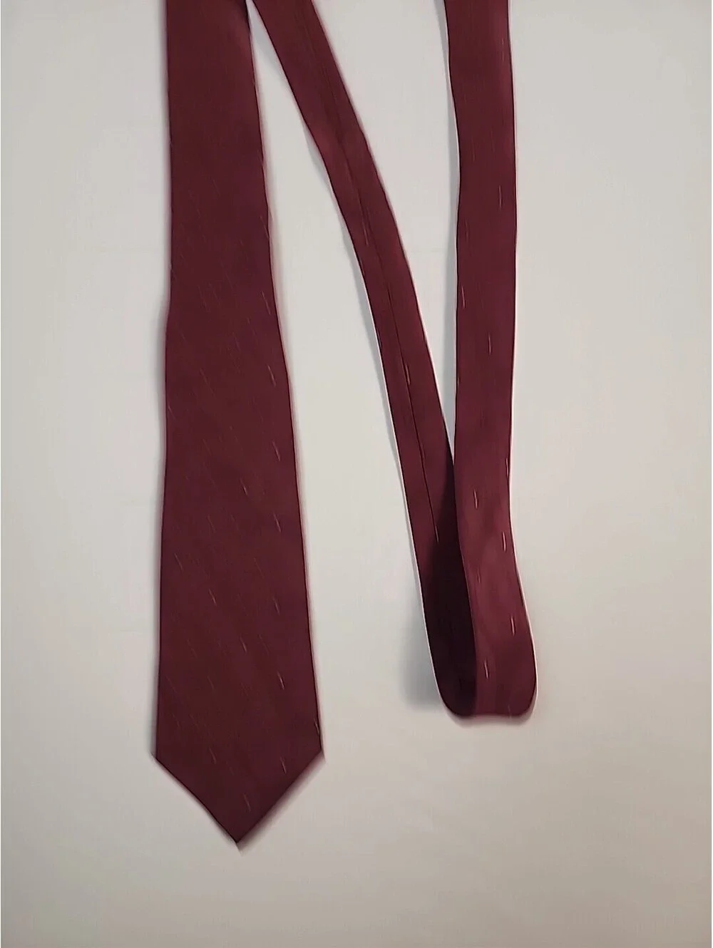 Burgandy 100% Silk Tie Made In Italy 57inch
